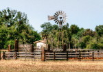 rustic, architecture, wind mill, ranch