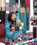 People, market, knitting, Lima Peru, Inca