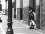 people, street scenes, old lady, Lima Peru