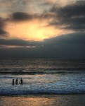 Sunset, pacific ocean, San Diego, California