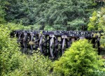 rail road, bridge, trestle, rustic